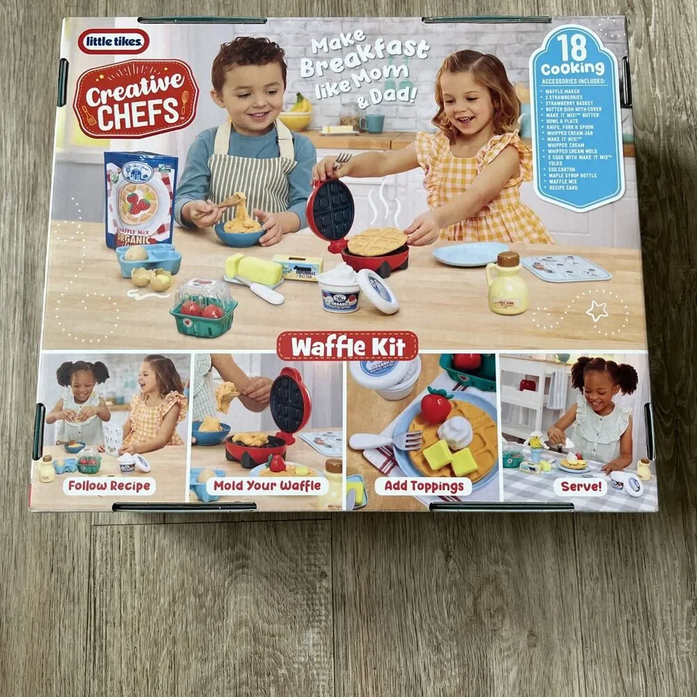 Little Tikes Creative Chefs Waffle Kit with Make-It Mix Play Sand